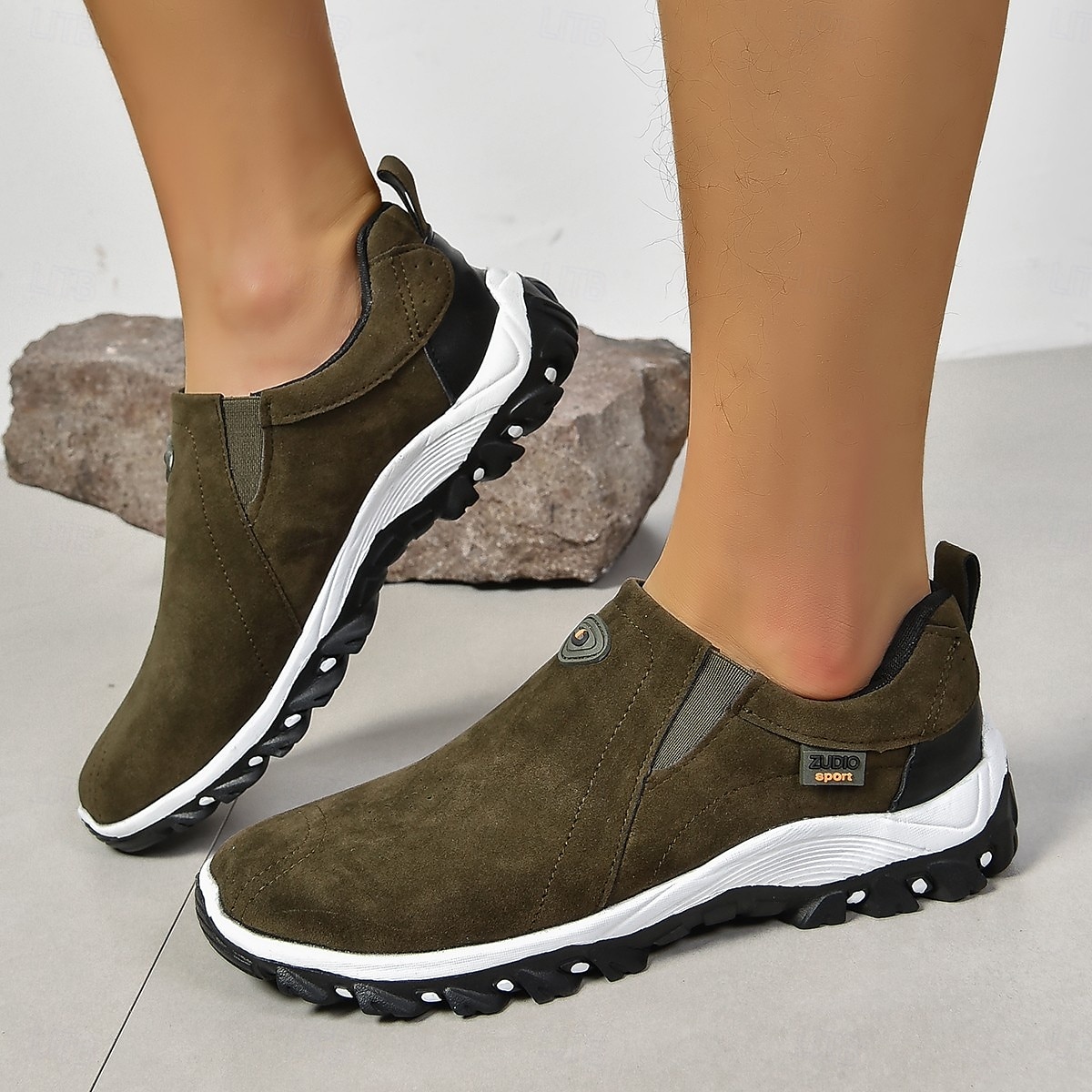 Men's Canvas Slip-On Outdoor Hiking Shoes – Non-Slip Lightweight Trail Shoes for Walking and Climbing 2025 - $29.99 –P3