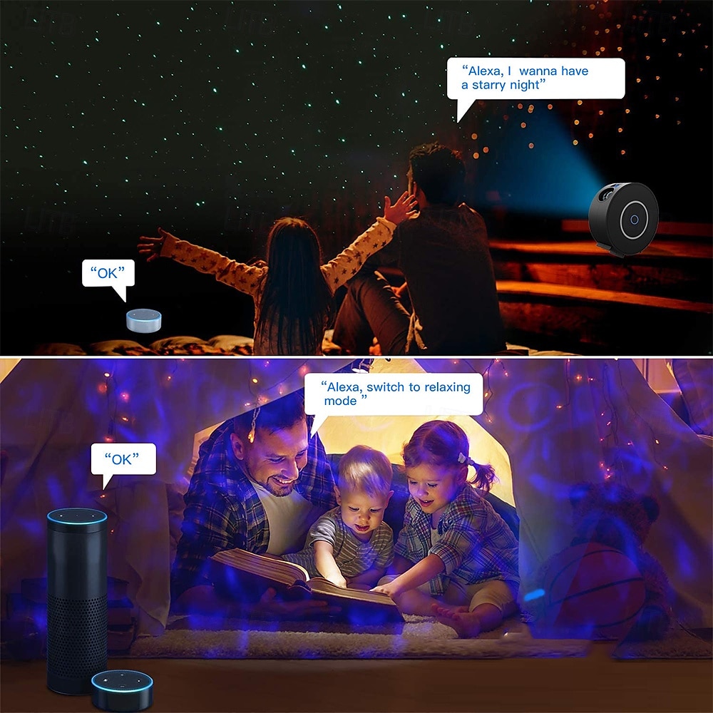 Tuya WiFi Smart Galaxy Star Projector, APP Control Nebula Projector for Holiday Parties and Birthday Gifts for Halloween 2025 - $73.99 –P16