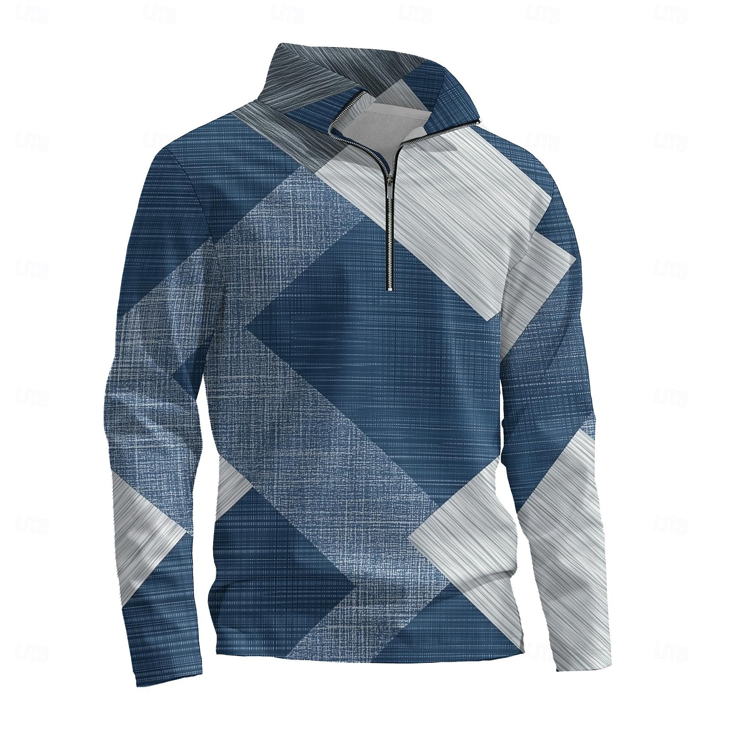 Hombre Graphic Retazos Sudaderas Sudadera con un cuarto de cremallera Manga Larga Camisa de entrenamiento Escote Chino Diario Artístico Casual Impresión 3D Vacaciones Noche Ropa de calle Estampado 2025 - $29.99 –P4