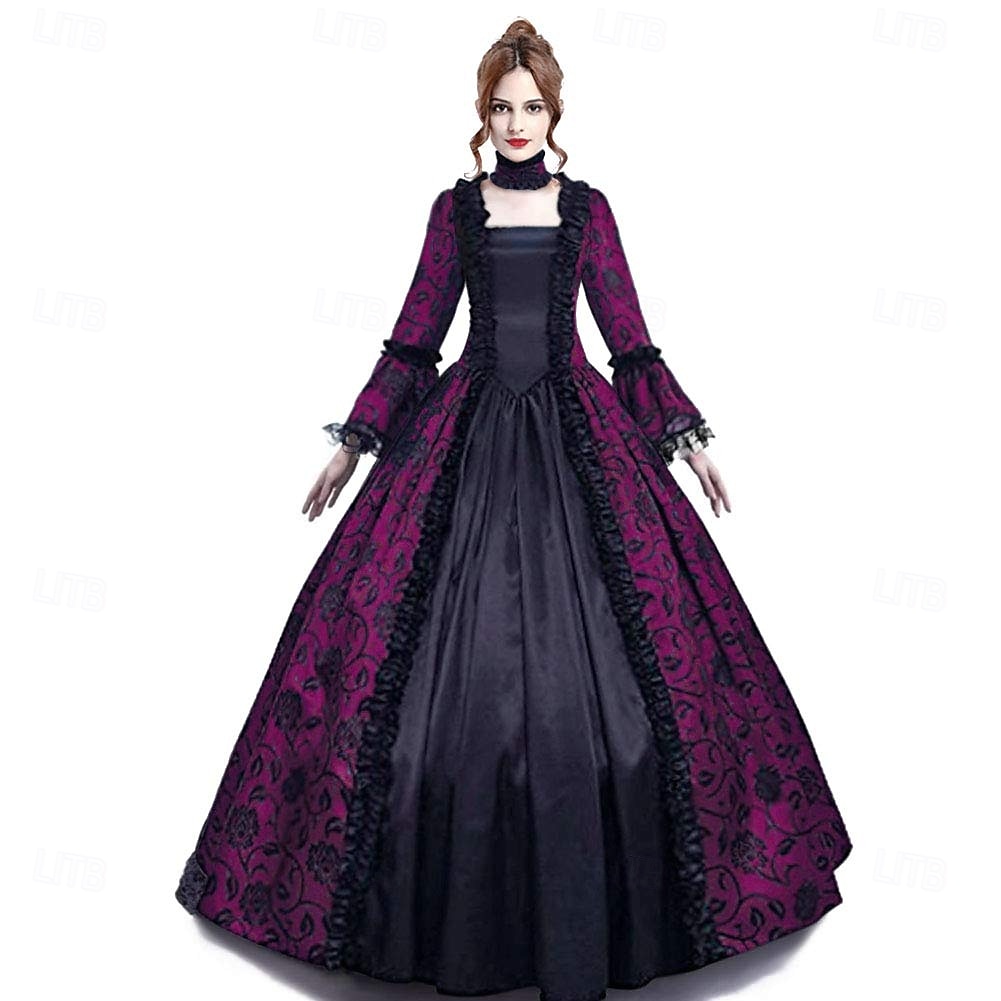 Rococo 18th Century Cocktail Dress Dress Cosplay Costume Lady Geometric Ball Gown Fancy Dress Women's Royal Halloween Carnival Masquerade Party / Evening Prom Carnival of Venice Adults' Dress All 2025 - $50.99 –P5