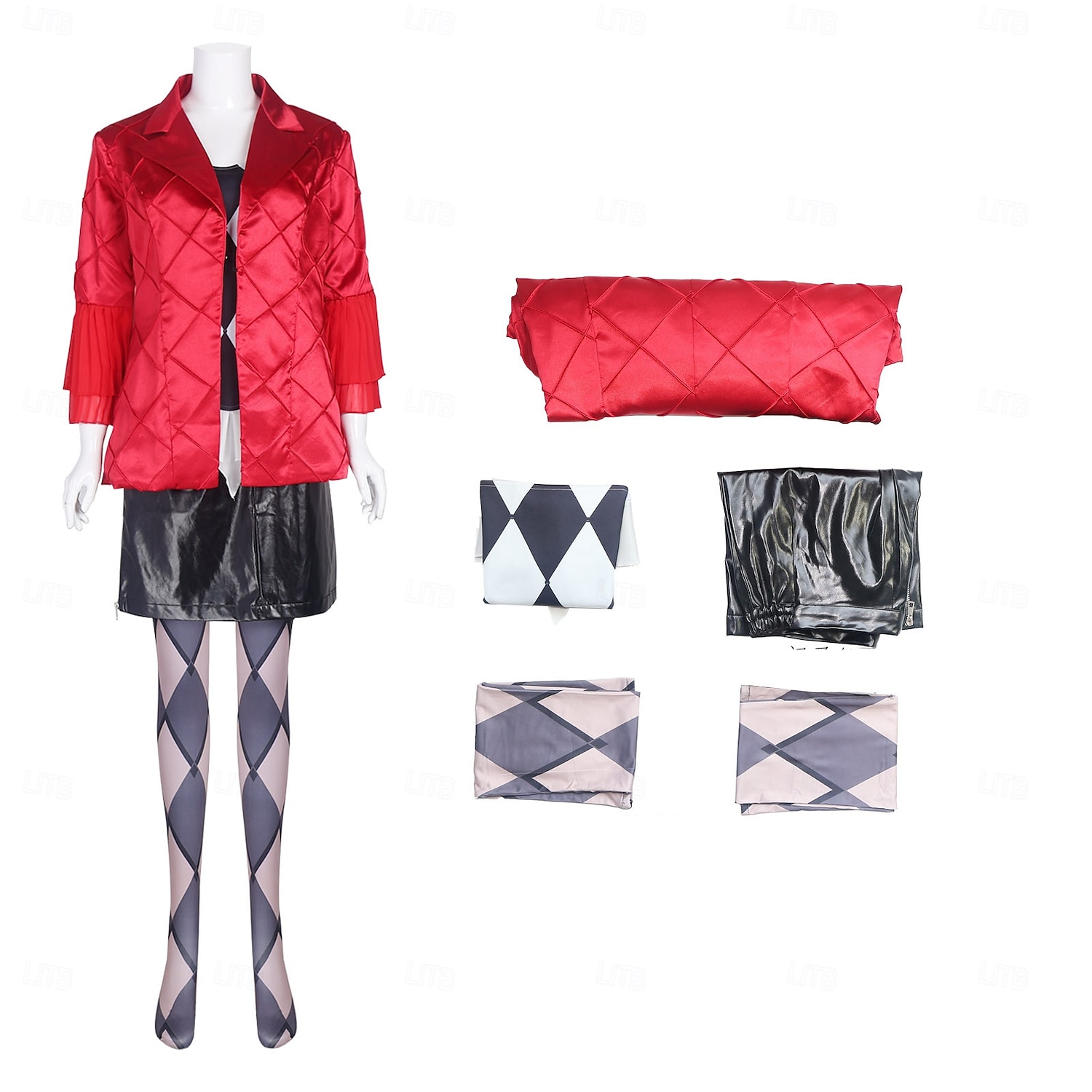 Joker Joker: Folie à Deux Harley Quinn Cosplay-kostym Kläder Herr Dam Film-cosplay Cosplay Karnival Maskerad Fest / afton 2025 - $82.19 -P12