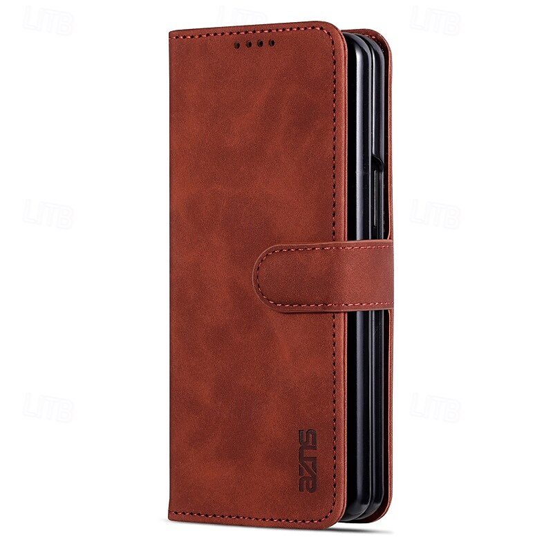 Phone Case For Z Fold 6 Z Fold 4 Z Fold 3 iPhone 16 Pro Max Plus iPhone 15 Pro Max Plus iPhone 14 13 12 11 Pro Max Plus Mini Back Cover with Stand Holder Card Slot Shockproof Retro PU Leather 2025 - $18.99 –P9