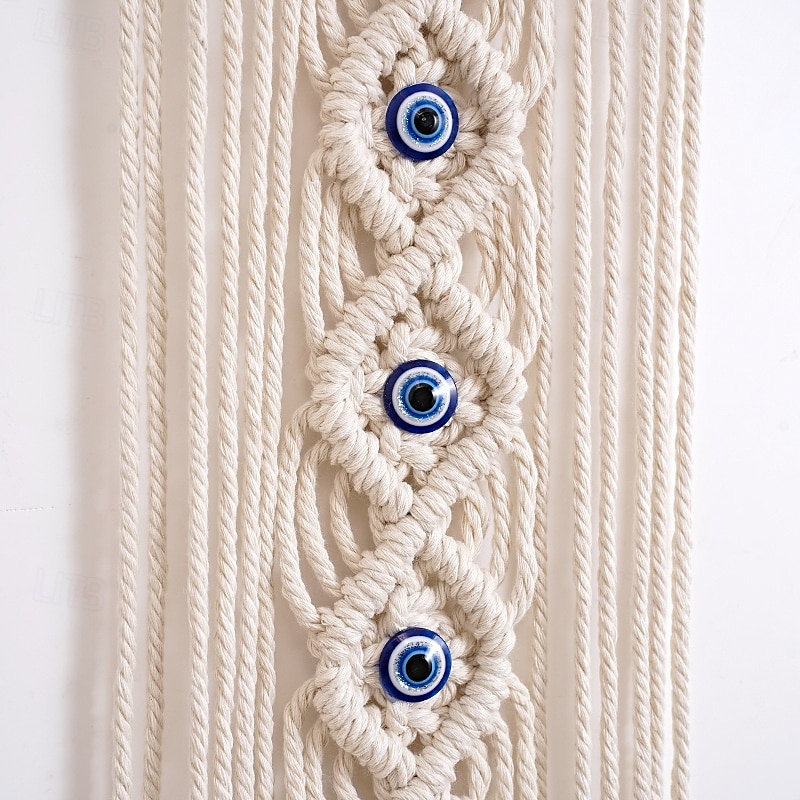 macrame závěsný přívěsek na zeď ručně tkaný gobelín obývací stěna dekor 2025 - $183.99 –P4