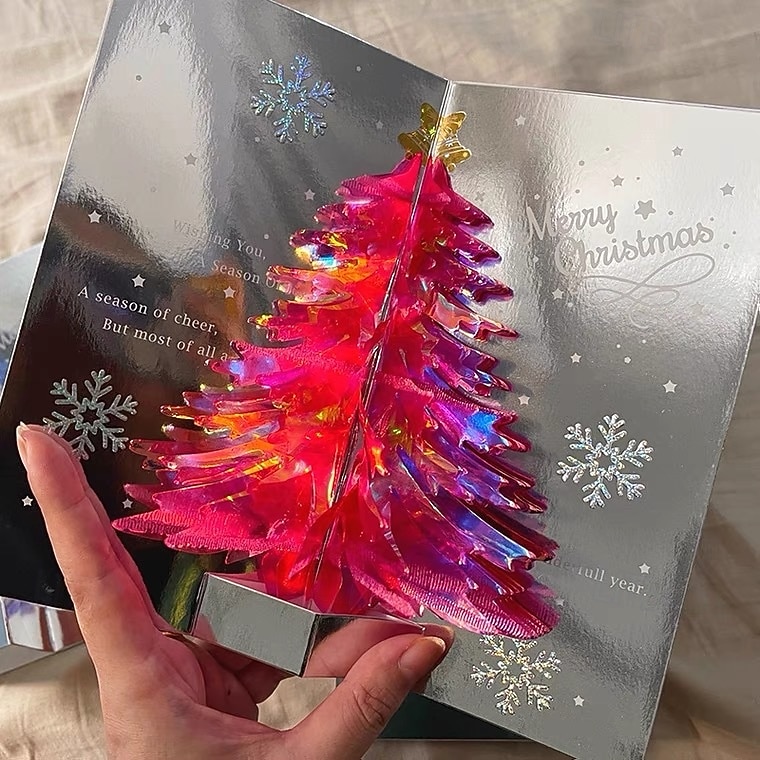 Biglietto Natale Biglietto Pop-up Natalizio 3D Fatto A Mano: Auguri Di ...
