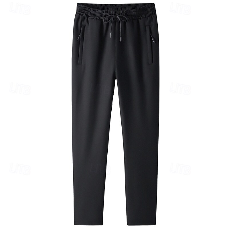 Herren Fleecehosen Jogginghose Trainingshose Jogginghose Jogger Hose Hosen Freizeithose Kordelzug Elastische Taille Glatt Komfort Warm In voller Länge Outdoor Casual Täglich Sport Modisch Schwarz Grün 2025 - $25.99 –P4