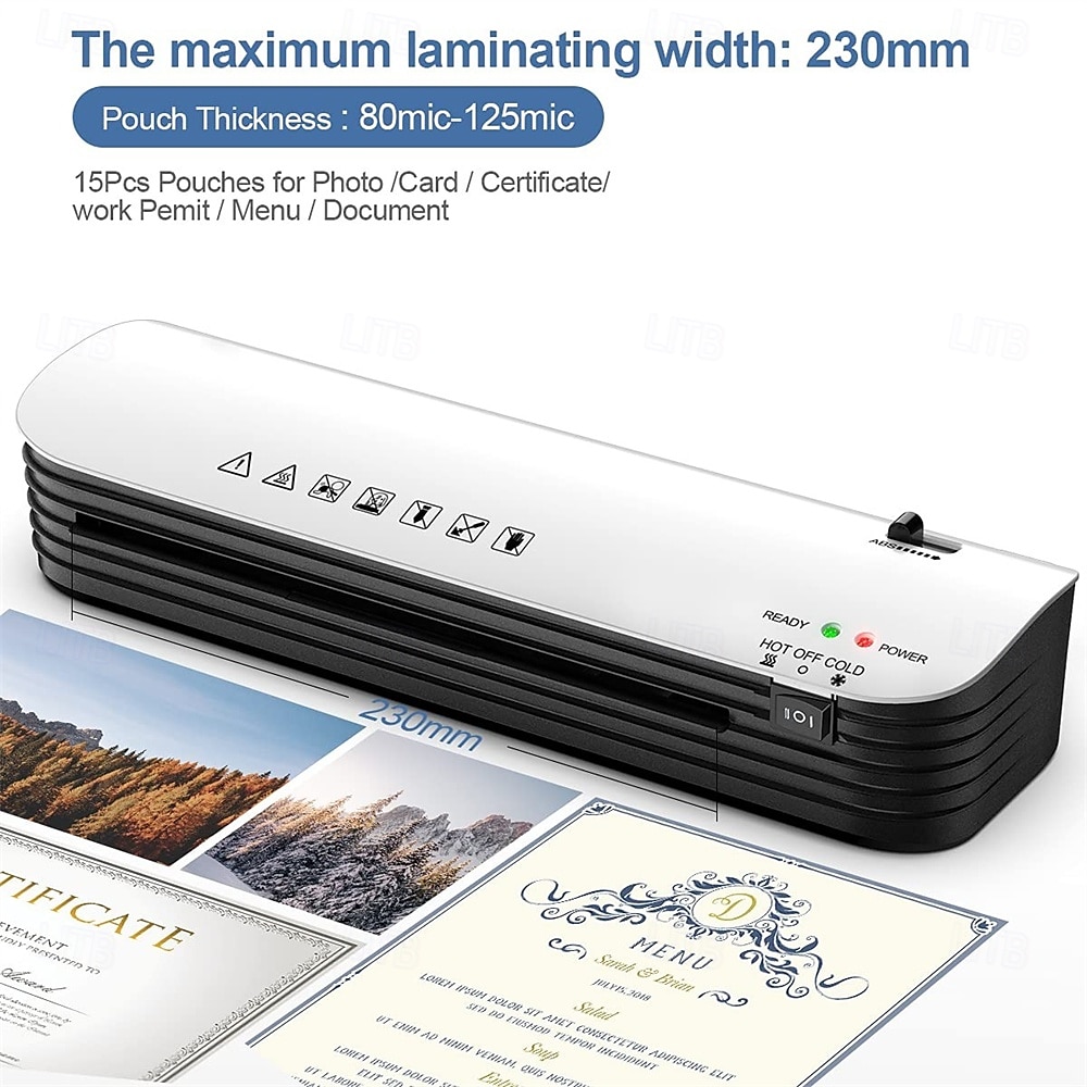 Laminator Machine 4 in 1 Thermal Laminator Quick Warm-Up Paper Trimmer 9 inches Max Width 2025 - $55.99 –P6