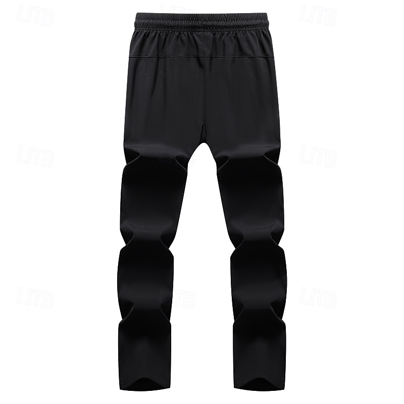 Men's Pants Trousers Hiking Pants Outdoor Pants Sport Casual Daily Elastic Elastic Drawstring Design Plaid / Striped / Chevron / Round Full Length Casual Activewear Black Dark Blue Micro-elastic 2025 - $24.99 –P8