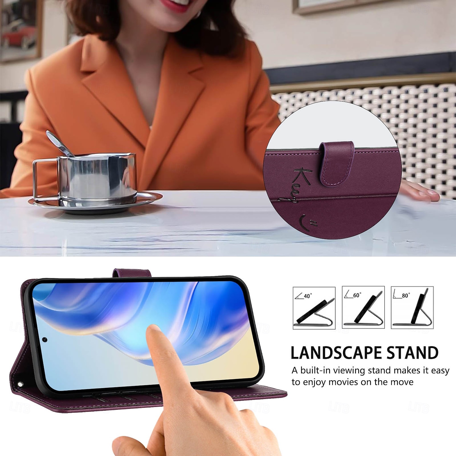 2025年 電話 ケース 用途 サムスンのギャラクシー S24 Ultra Plus S23 S22 S21 S20 Ultra Plus FE A55 A35 A25 A15 5G A54 A34 A14 A73 A53 A33 A23 A13 A72 A52 A42 A32 A22 A12 A02 S25ウルトラ バックカバー スタンド付き 磁石バックル ストラップ付き レトロ風 TPU PUレザー  コレクション – $13.99 –P4