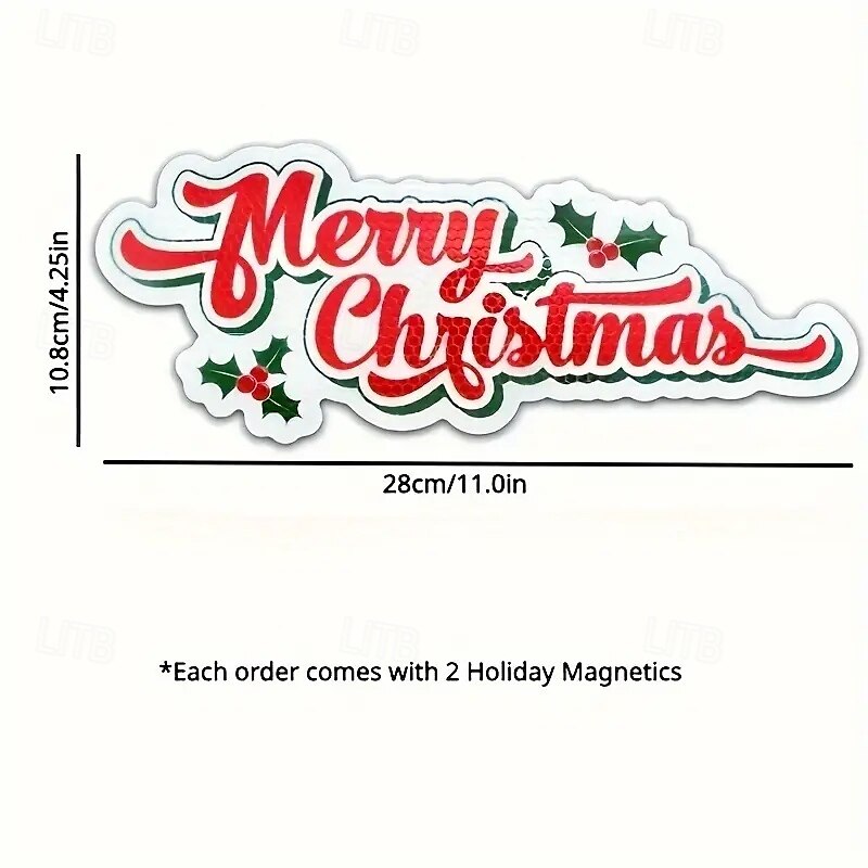 Christmas Reflective Car Magnets Refrigerator Magnets Christmas Magnetic Car Stickers 2025 - $13.99 –P6
