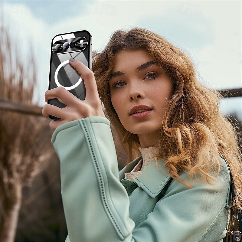 telefoon hoesje Voor Google Pixel 9 Pro Pixel 9 Pro XL Pixel 8 Pro Pixel 8 Pixel 9 Pixel 7 Pixel 7 Pro Magnetische adsorptiekoffer Met Magsafe Transparant Cameralensbeschermer Ondersteuning draadloos 2025 - $27.99 –P7