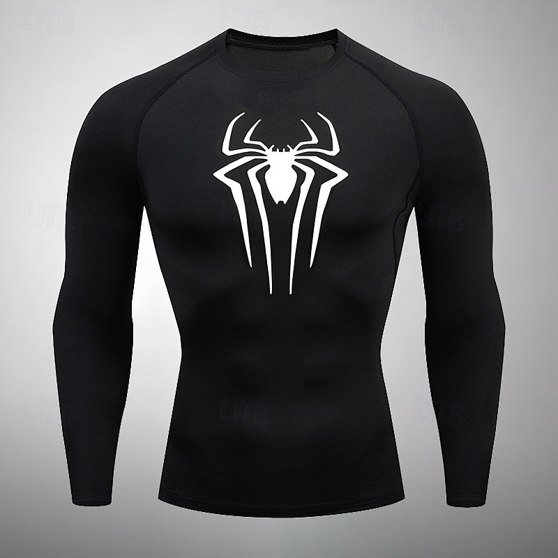 Per uomo Ragni Maglia a compressione Maglia atletica Maglietta da Palestra Maglietta Fitness Primavera Autunno Manica Lunga Casuale Athleisure Asciugatura Rapida Morbido Traspirante Allenamento in del 2026 a $16.49 –P14