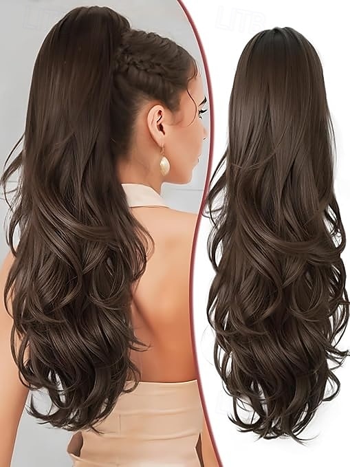 A cordoncino Code Soffice / Naturale / Facile da indossare Capelli sintetici Pezzo di capelli Estensione capelli Riccio 24 pollici Feste / Da sera / Festa / Serata del 2025 a $10.49 –P2