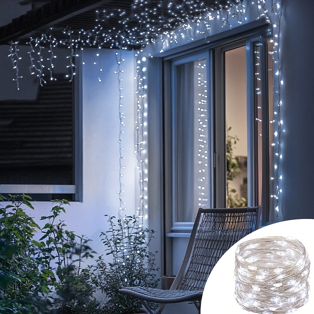 1 pack 50 LED Fairy Lights - 5 Meter, 3AA Battery Powered, Perfect for Christmas, Weddings, Parties, Family Vacations, Gatherings, and More - Always On 2025 - $11.49 –P5