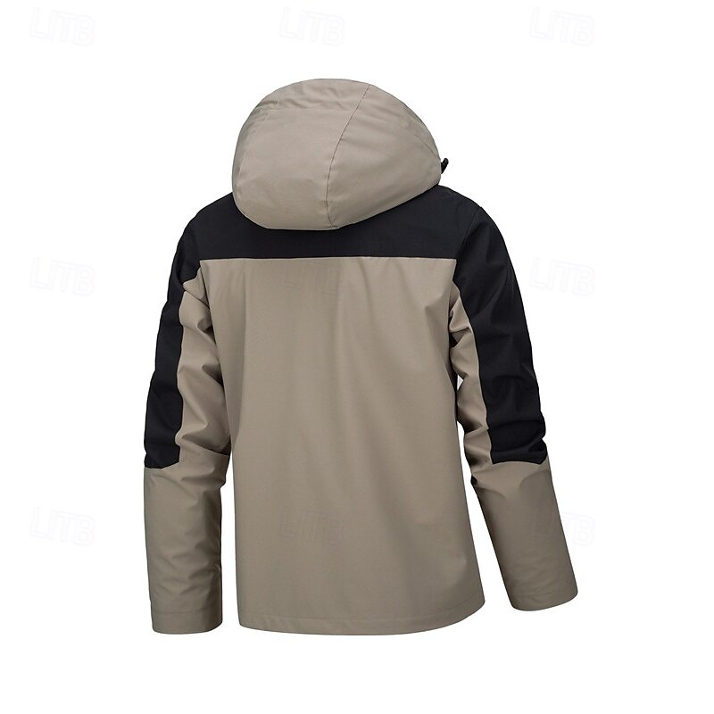 Homens Mulheres Jaqueta de Trilha Inverno Ao ar livre Bloco de cor Prova-de-Água A Prova de Vento Zíper Frontal Jaqueta leve Zip Completo Campismo / Escursão / Espeleologismo Preto Rosa claro Camelo de 2025 por $38.99 –P9