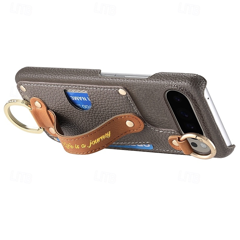 telefon fodral Till Pixel 9 Pro XL Pixel 8 Pro Pixel 8 Pixel 9 Pixel 7 Pixel 7 Pro Pixel 6 Pixel 6 Pro Skal med stativ med handledsrem Kortplats Kontor / företag TPU PU läder 2025 - $18.99 –P2