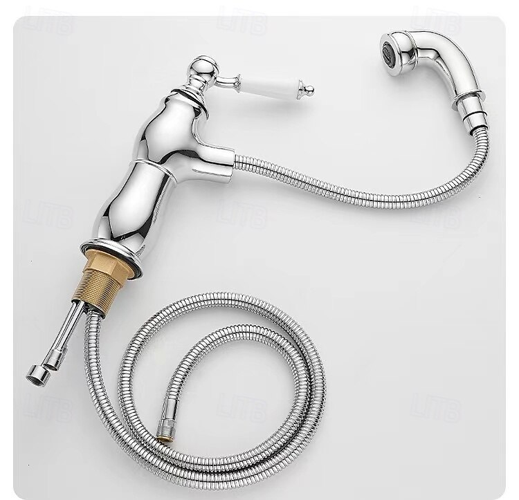 Robinet lavabo - Rétractable Plaqué Set de centre Mitigeur un trouBath Taps de 2025 ? $153.99 –P5