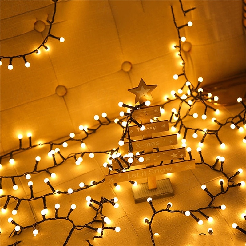 vanntette led fe string lights 5m/10m julelys dc31v eu/us/au/uk plug led string lights for outdoor  & innendørs innredning 2025 - $44.99 –P8