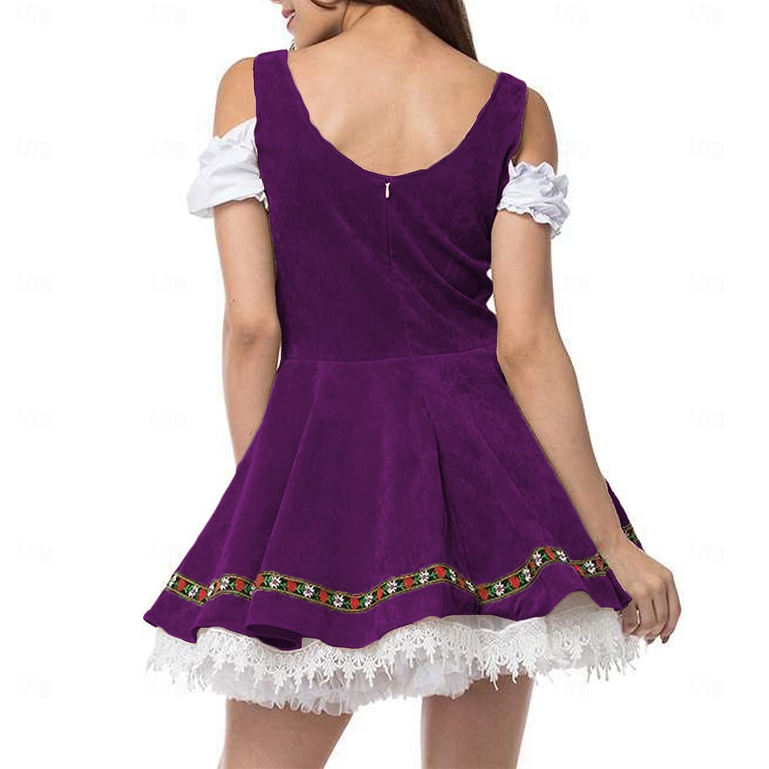 grande taille costume d'oktoberfest robe de bière dirndl trachtenkleider tenues de femme de chambre allemand munich wiesn femmes style traditionnel chemise en tissu tablier de 2026 ? $37.99 –P11