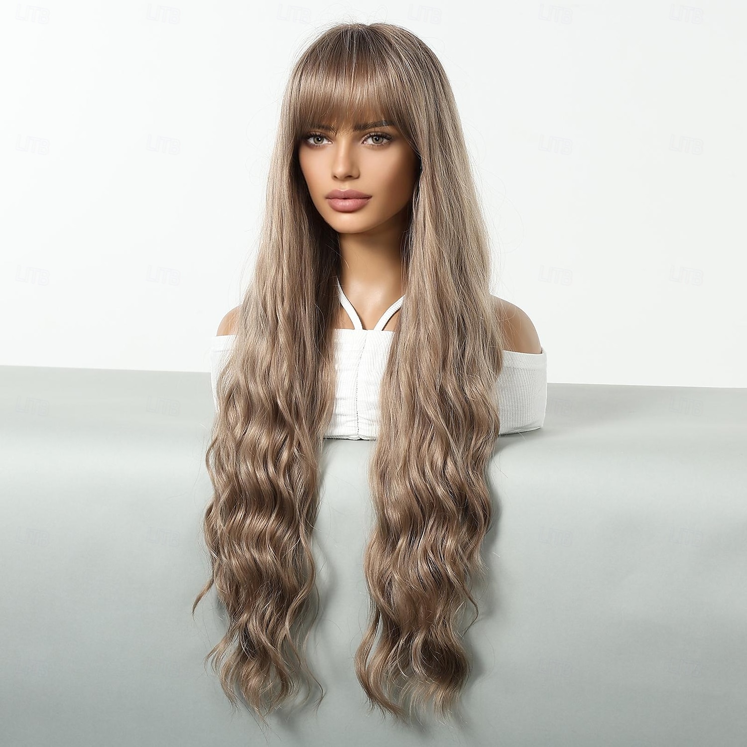 Synthetische pruiken Uniformen carrière Kostuums Prinses Gekruld Golvend Middelste stuk Gelaagd kapsel Met pony Machinegemaakt Pruik 76.2 cm Donker Bruin Synthetisch haar Dames Cosplay Feest Modieus 2025 - $26.99 –P5