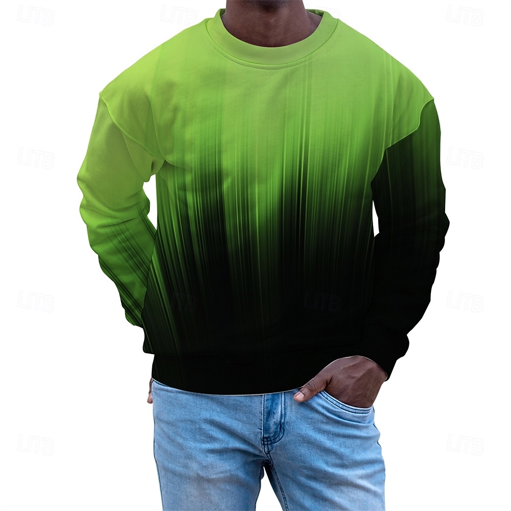 Sudaderas Deportivas Sudadera Degradada Hombre Conjunto Sudadera