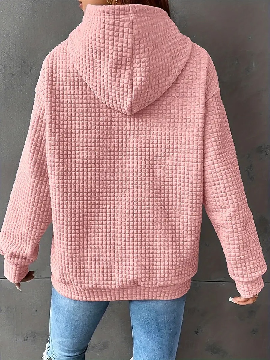 dámská mikina s kapucí mikina polyester dopis street denní nošení kapesní potisk ležérní mikina s dlouhým rukávem mikroelastický podzim zima komfrt prodyšná měkká tkanina 2025 - $29.99 –P2