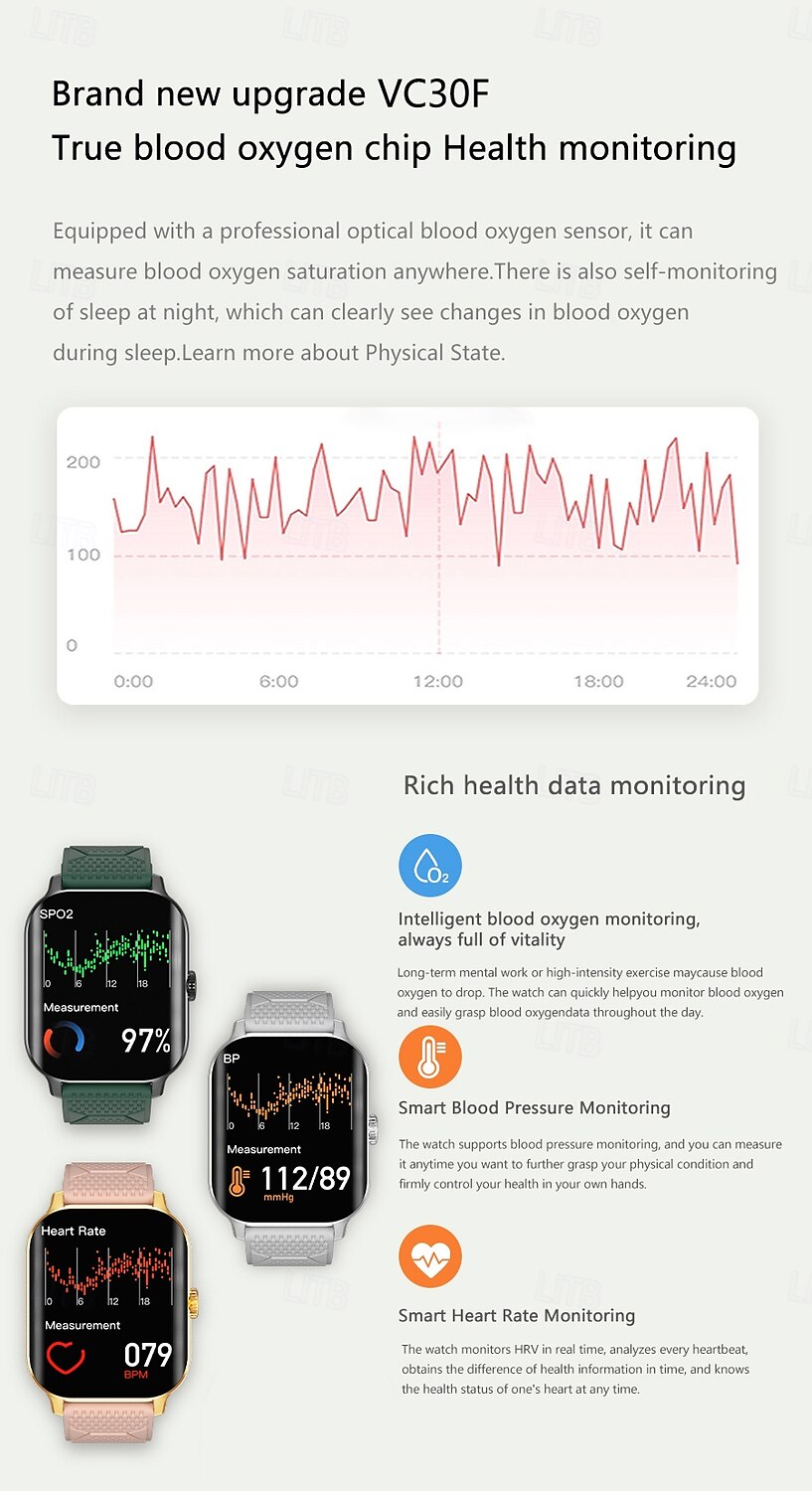 iMosi F12 Smart Watch 2.02 inch Smartwatch Fitness Running Watch Bluetooth Pedometer Call Reminder Activity Tracker Compatible with Android iOS Women Men Hands-Free Calls Media Control Message 2025 - $39.99 –P6