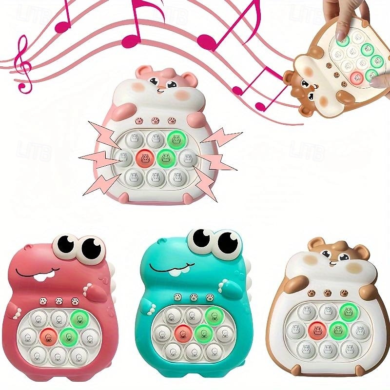 1pc Intelligence Toy, 4 Modes, 999 Game Levels, With Lights, Fast Press Game Console, Handheld Game Console, Fast Puzzle Game Console, Press Bubble Fidget Toy, Game Console 2025 - $18.49 –P1