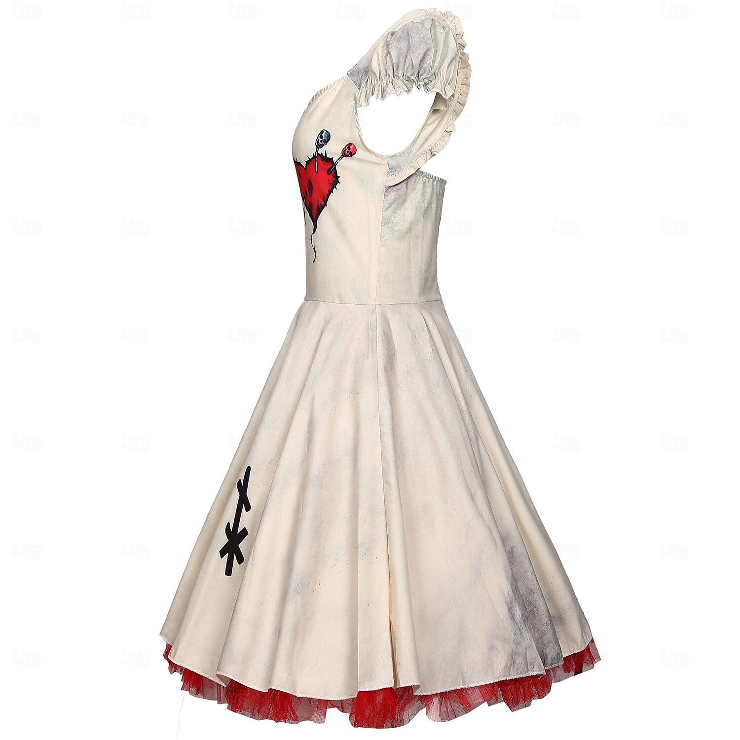 Zombie Spøkelsesaktig brud Cosplay kostyme Party-kostyme Maskerade Drakter Cosplay Dame Voksne Ytelse Fest Halloween Maskerade Mardi Gras Enkelt karnevalskostyme 2025 - $42.99 –P3
