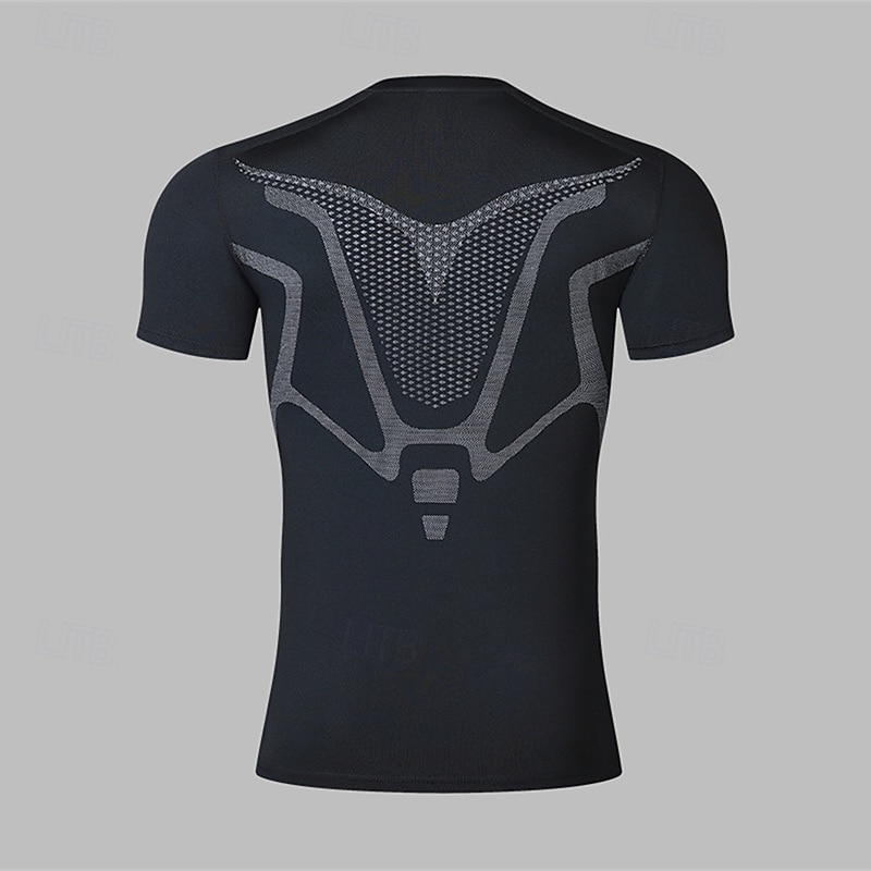 Per uomo T-shirt Compressione Maglia Atletica Maglia da palestra Camicia fitness Manica corta Maglietta Informale Athleisure Traspirante Asciugatura rapida Compressione Allenamento in palestra Corsa del 2025 a $5.99 –P8