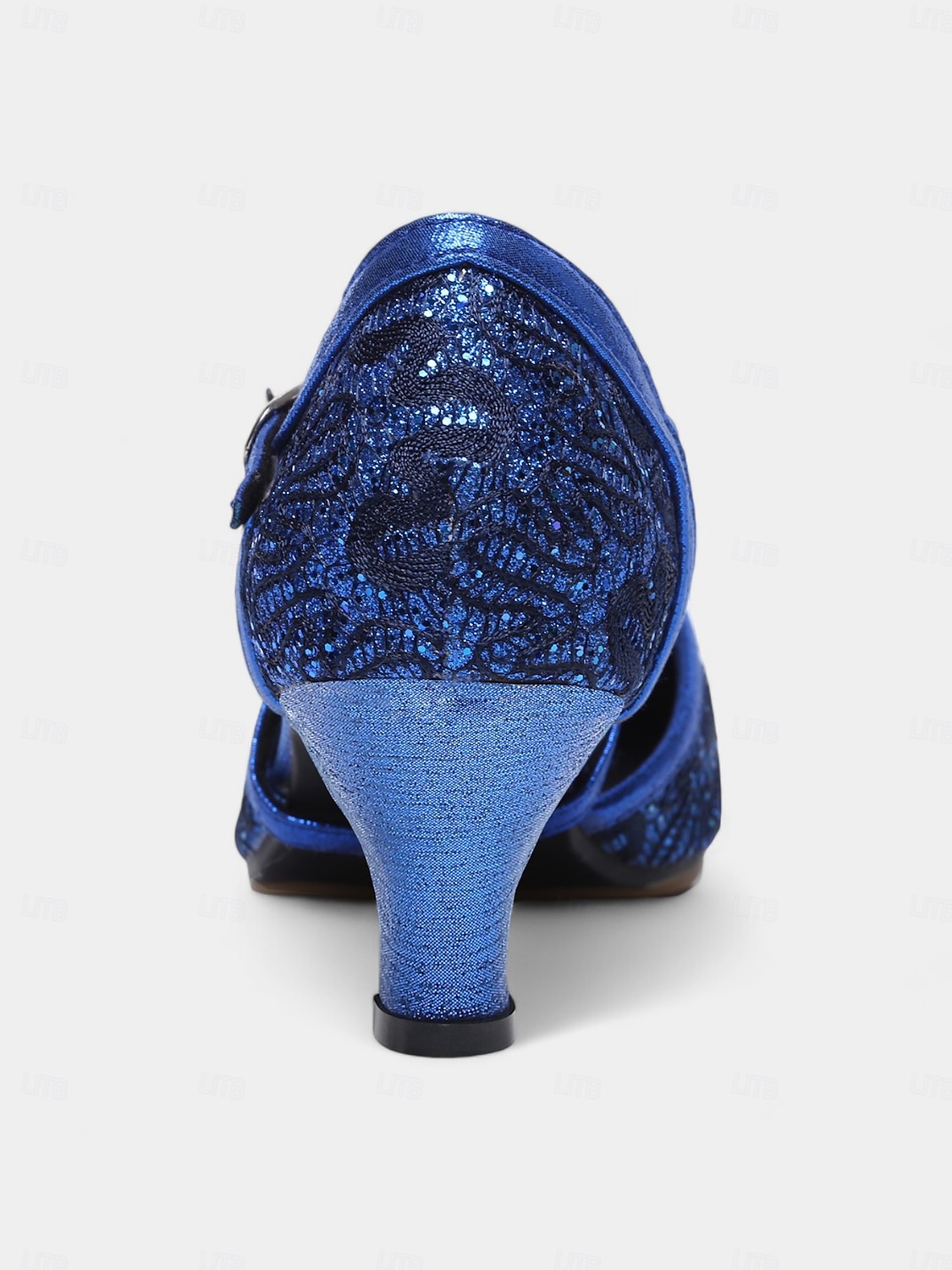 goldene Tanzschuhe aus Spitze für Damen mit gekreuzten Riemen – Pumps mit niedrigem Absatz für Standard- und lateinamerikanische Tänze 2025 - $32.99 –P2