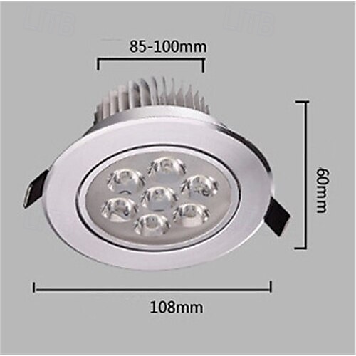 1pc 7w 7λεπτά εύκολη εγκατάσταση χωνευτά led φώτα οροφής οδήγησε downlights ζεστό λευκό κρύο λευκό 85-265v σπίτι / γραφείο 2025 - $18.99 –P1