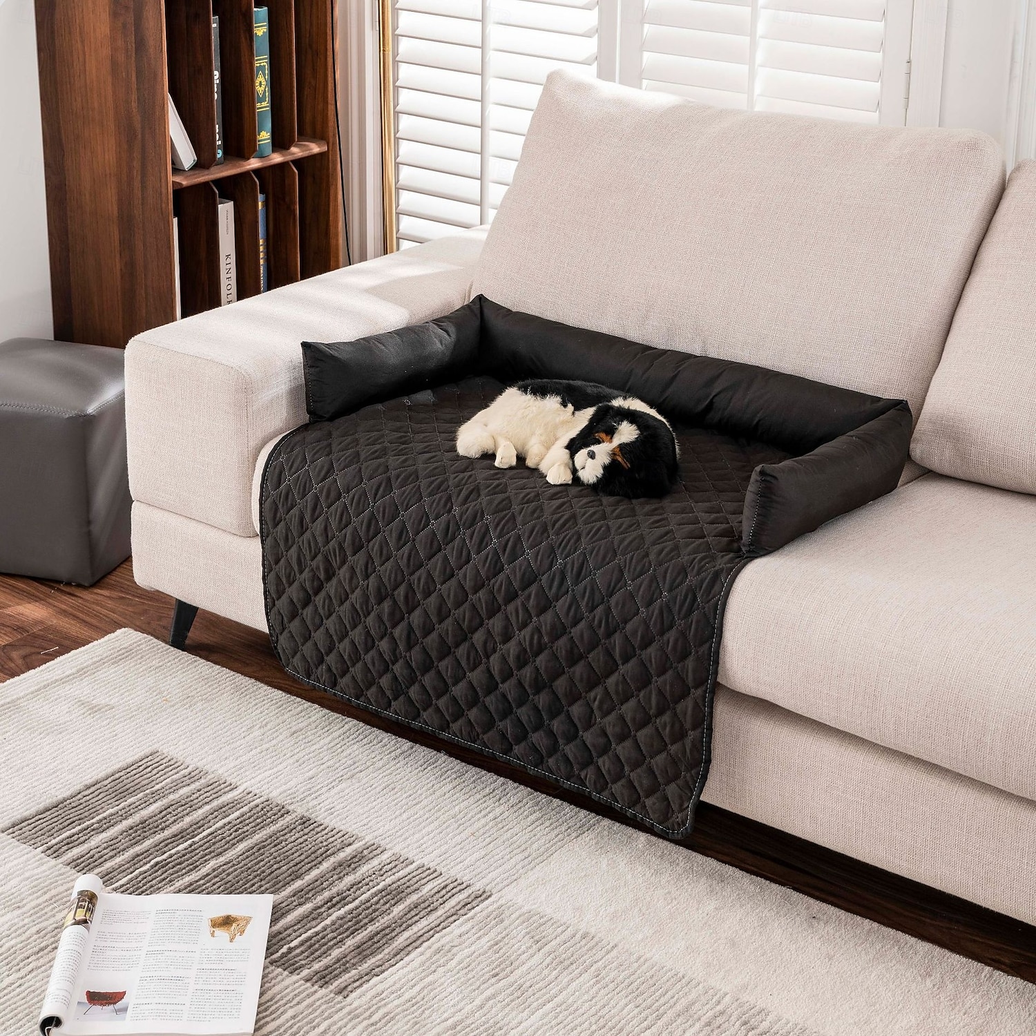 Capa de cama para cachorro 100% à prova d'água, cobertor para animais de estimação para móveis, cama, sofá e sofá, design reversível, protetor macio e durável para pátio externo, jardim, gramado, quintal de 2025 por $21.99 –P2