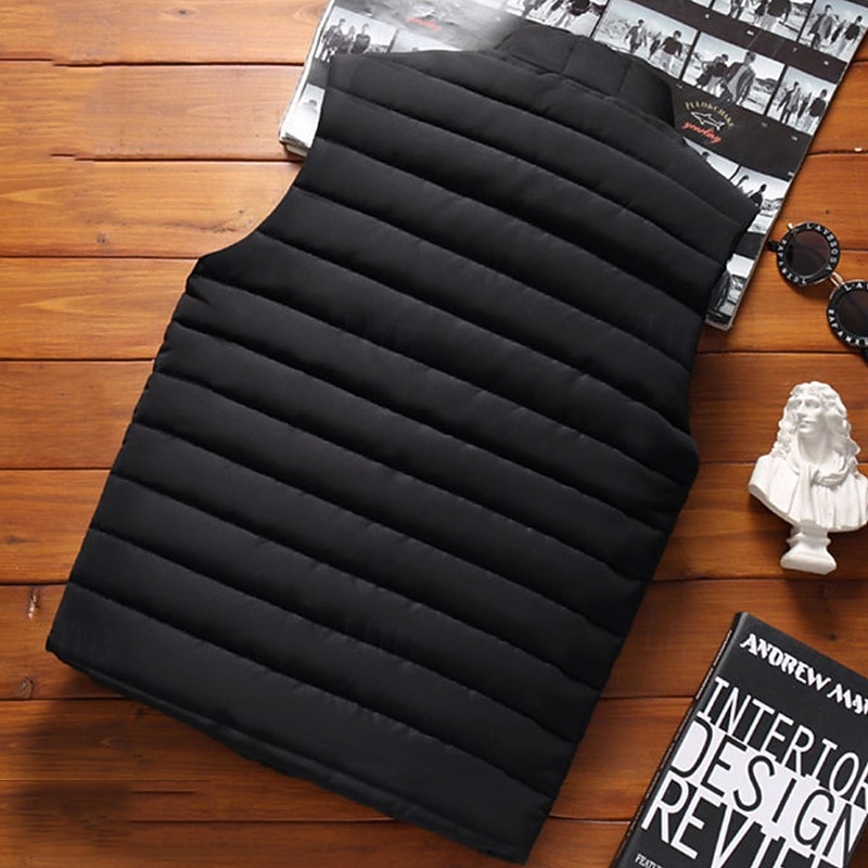 Муж. Жилет для туризма и прогулок Зимнее пальто Флисовый жилет для туризма и прогулок Без рукавов Жилет На открытом воздухе Сохраняет тепло Флисовая подкладка Удобный Дышащий Зима Молния Карман 2025 - $19.99 –P7