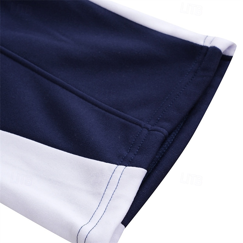 Herren Jogginghose Fleecehose Hose Gerade geschnittene Sweatpants Ausgestellte Jogginghose Kordelzug Tasche Elastischer Bund Farbblock Komfort Weich Outdoor Täglich Ausgehen Mode Lässig Schwarz 2026 - $20.99 –P8