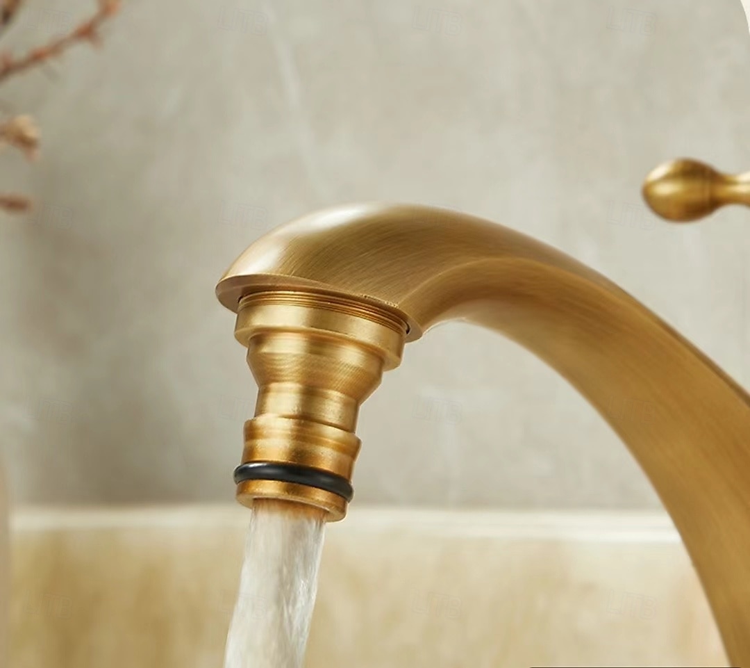 Bathroom Sink Faucet Antique Brass Single Handle One Hole Centerset Mount Lavatory Bathroom Vanity Faucet 2025 - $64.99 –P3