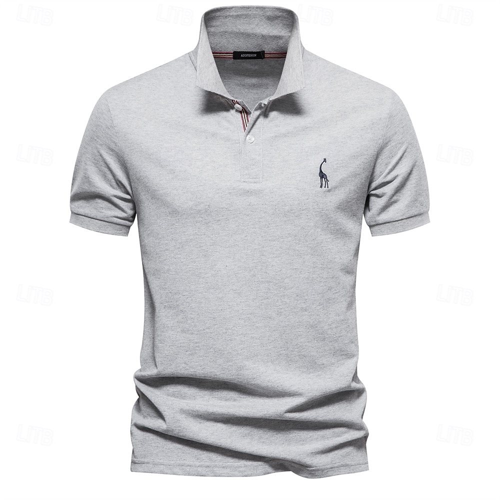 Herren Polo Golfshirt Lässig Revers Kurze Ärmel Bequem Schmuck & Bestickt Einfarbig Basic Sommer Weiß Polo 2026 - $20.99 –P8