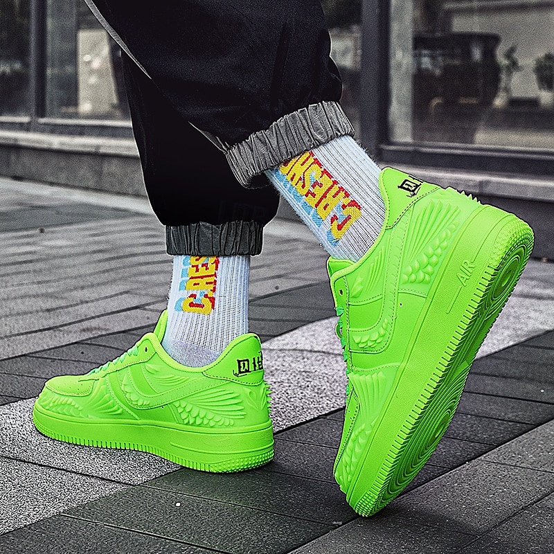 Men's Neon Green Athletic Sneakers – Lightweight Design, Bold Style for Running, Sports, and Casual Wear 2025 - $54.99 –P1