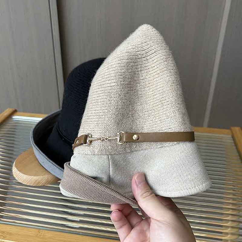 Hats Polyester / Cotton Blend Bowler / Cloche Hat Bucket Hat Fedora Hat Valentine's Day Casual Holiday Ladies Day Elegant Simple Retro With Buttons Pure Color Headpiece Headwear 2025 - $22.99 –P3