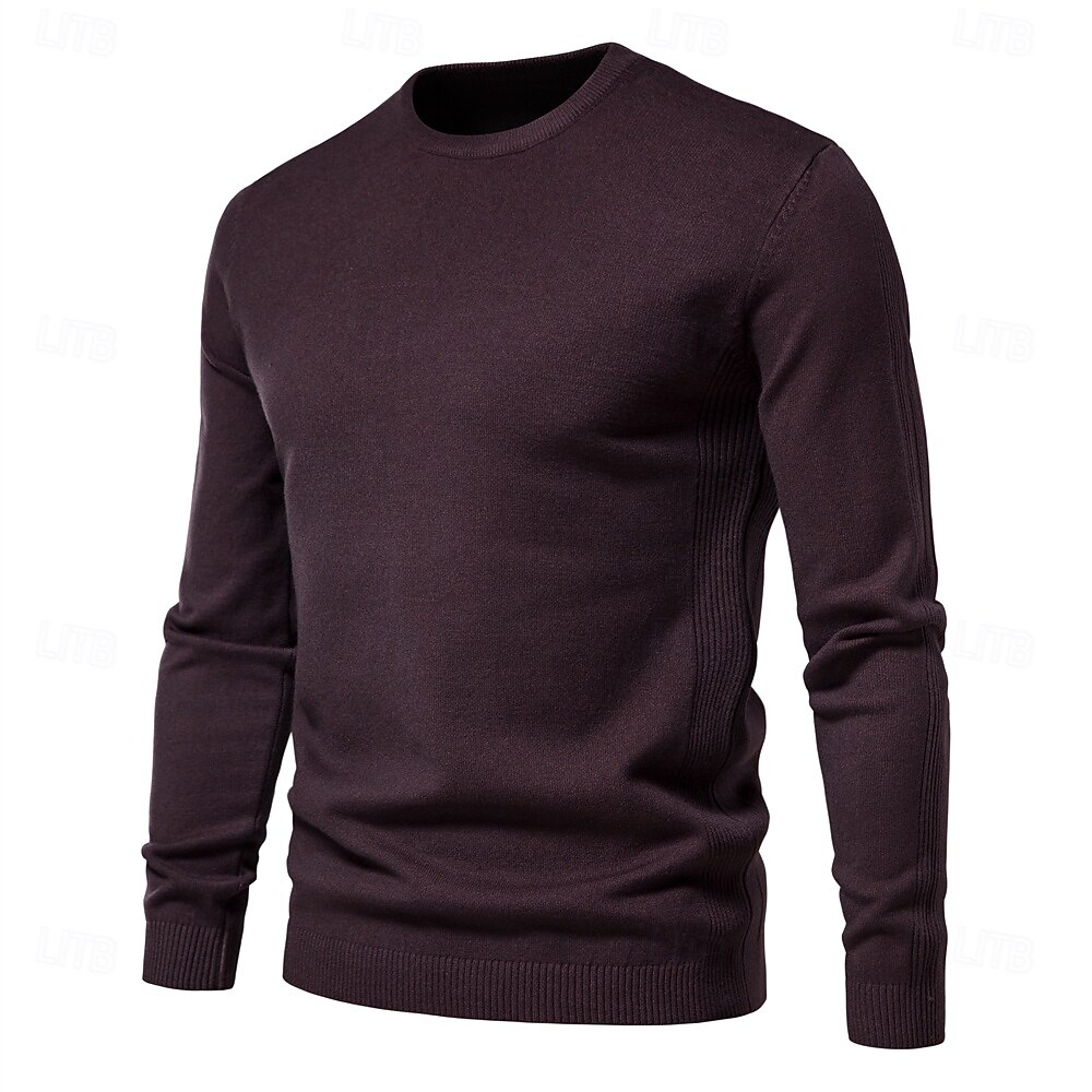 New Winter Thickness Pullover Men O-neck Solid Color Long Sleeve Warm Slim Sweaters Men Men's Sweater Pull Male Clothing 2025 - $26.99 –P1
