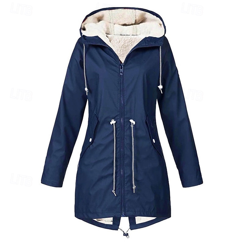 Mulheres Casaco de inverno Jaqueta de lã para caminhada Inverno Ao ar livre Prova-de-Água Quente Macio Confortável Jaquetas em Velocino Zip Completo Campismo / Escursão / Espeleologismo Viajar de 2026 por $52.99 –P16