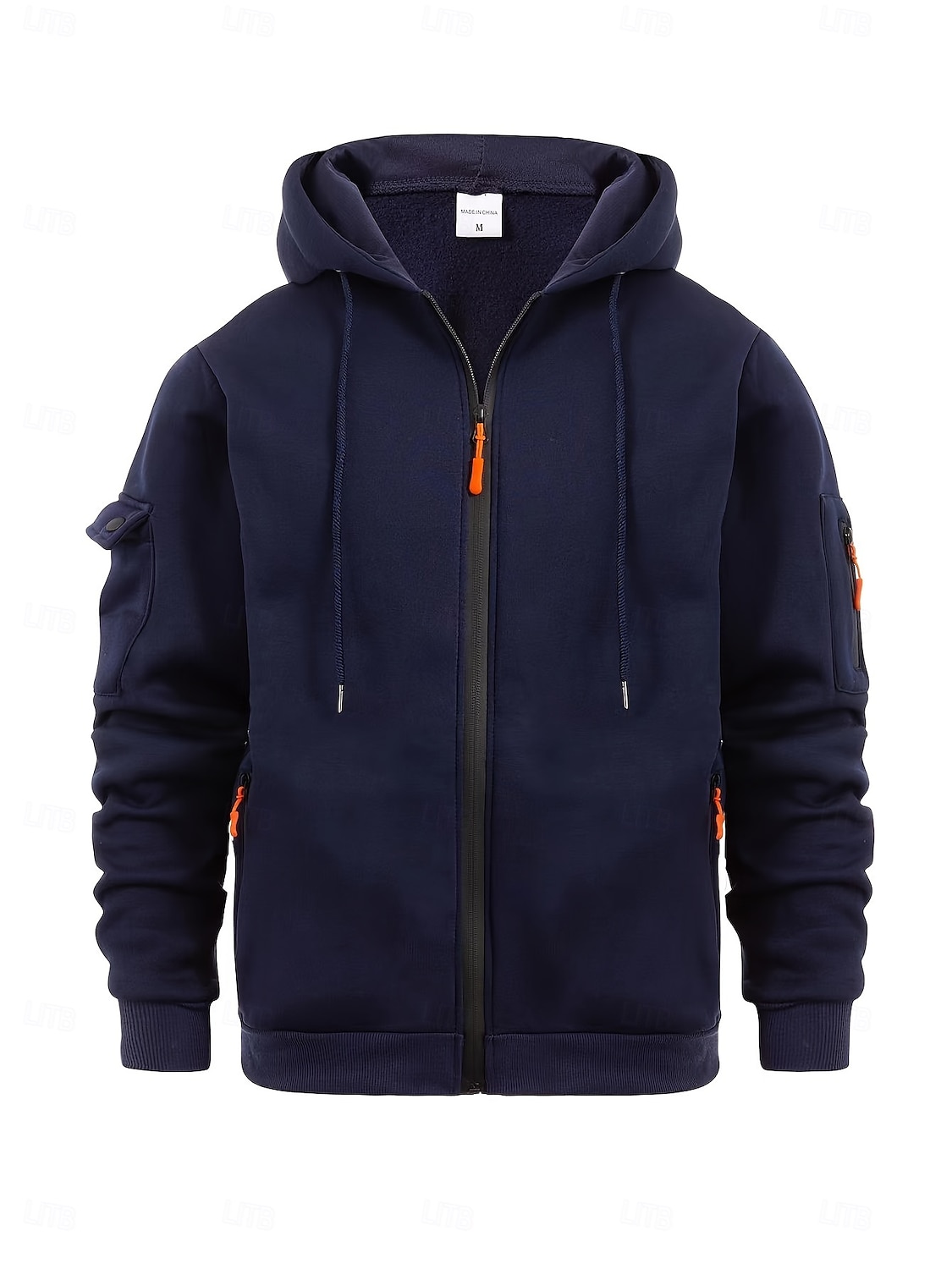 Per uomo Felpa con cappuccio Felpa con cappuccio a zip intera Felpa con cappuccio tattica Nero Blu marino Blu Cachi Grigio scuro Con cappuccio Liscio Sportivo Giornaliero Per eventi Streetwear del 2025 a $25.99 –P5
