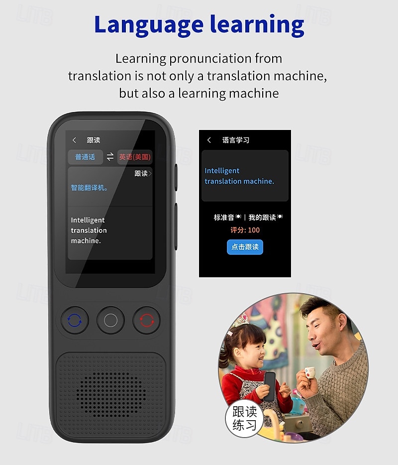 Language Translation Device Two-way Real-time Voice Translation Supports 138 Languages Accurate Offline And Recording 2 Hd Inch Touch Screen For Travel Business And Study 2025 - $95.99 –P10