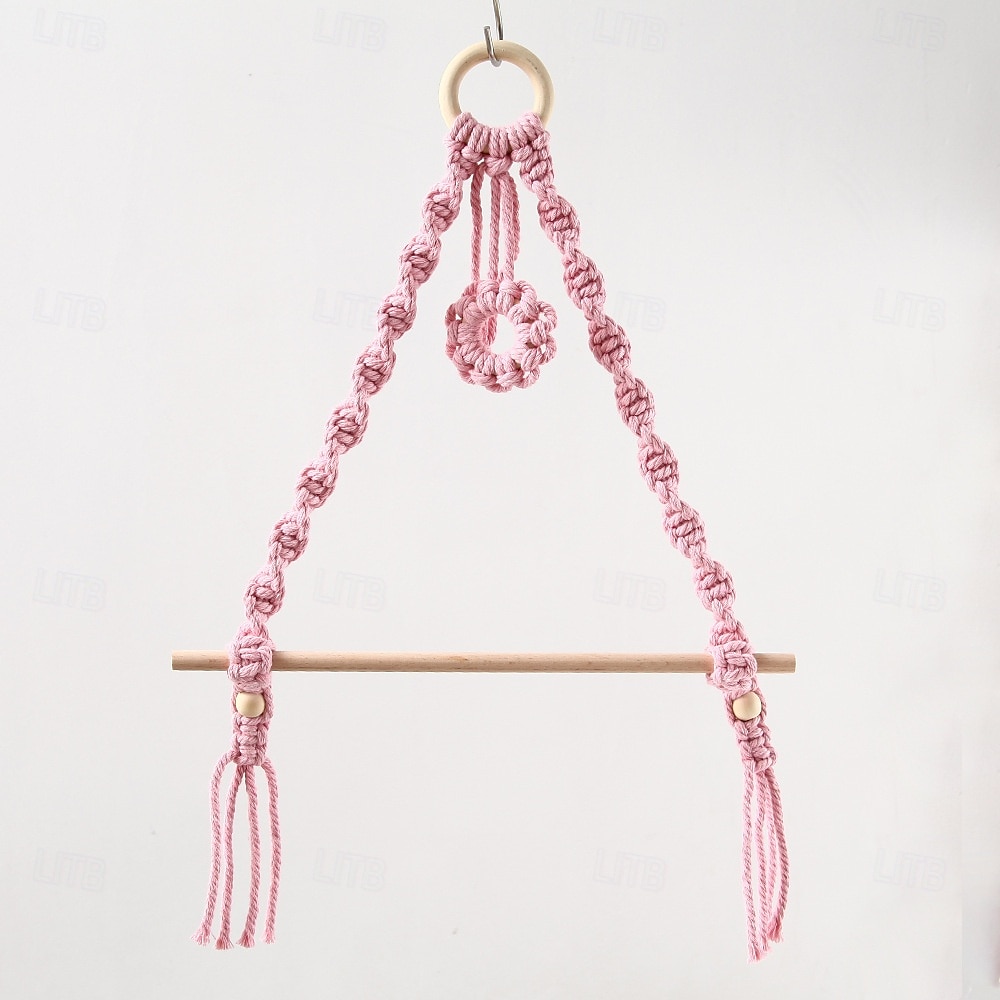 Towel Holder Eco-friendly Multifunctional Wood Cotton Rope Towel Storage Rack for Home 2025 - $116.99 –P7