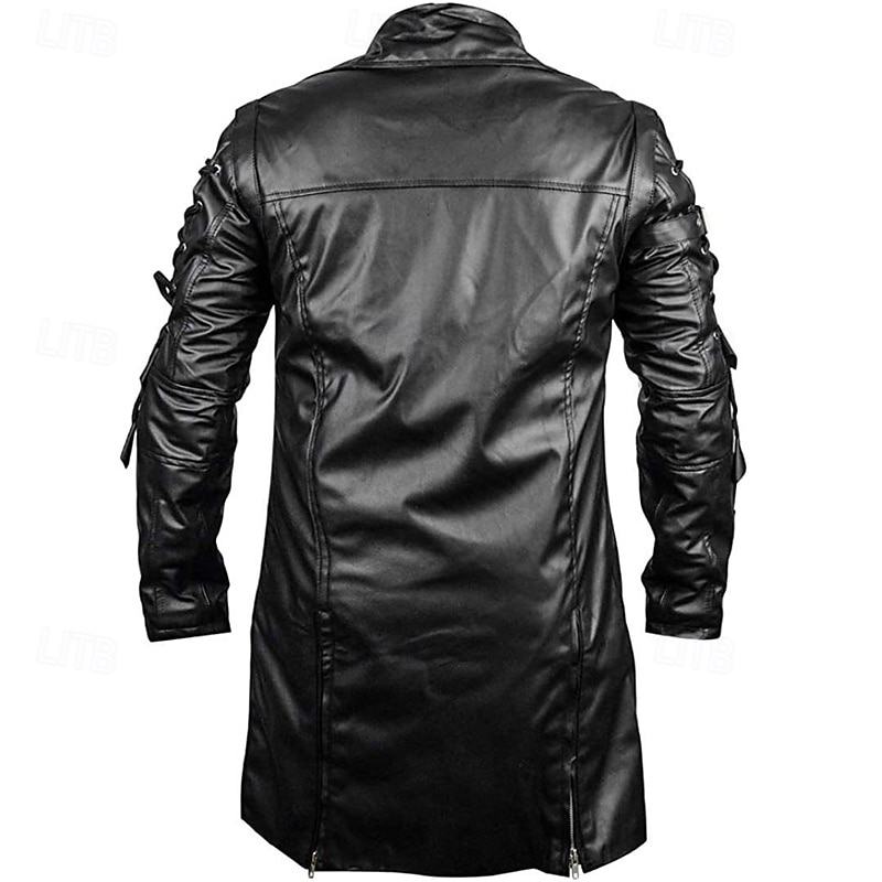 Per uomo Giacca di pelle sintetica Giacca da motociclista Giacca in pelle rossa Giacca da moto Giornaliero Da mare Antivento Tenere al caldo Lacci Tasche Autunno inverno Liscio Di tendenza Classico del 2026 a $85.99 –P7