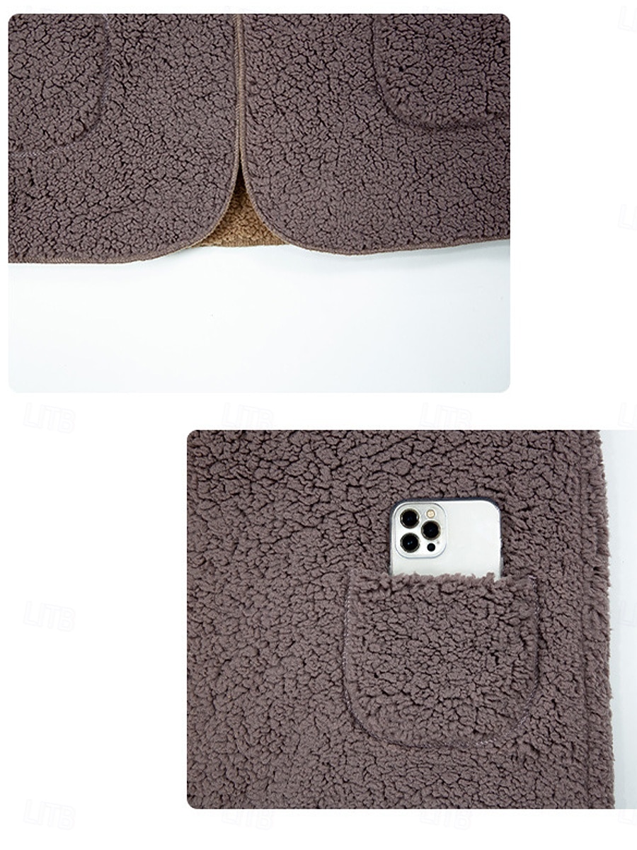 Dame Fleece-jakke Fleecevest Teddyfrakk Hold Varm Pustende Lapper Lomme Fleece Lined Fritid Fargeblokk Feriereise Gate Dagligdagstøy Ut på byen Åpen Forside Normal Hettegenser Normal Ermeløs Yttertøy 2025 - $35.99 –P6