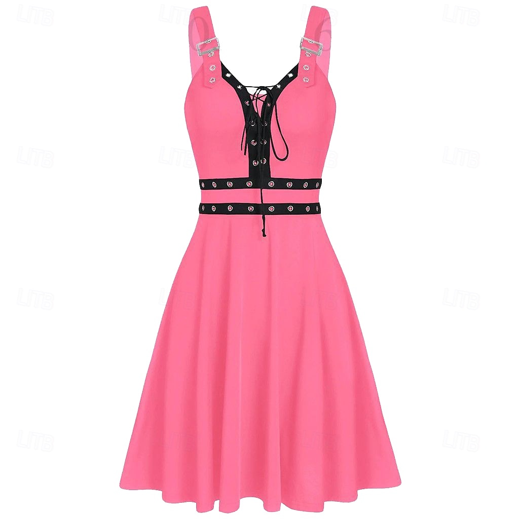 Punk și gotic Rochie de Cocktail Rochie de epoca Rochii Mascaradă Fata Goth Pentru femei Halloween Carnaval Mascaradă Halloween Bal Festival Adulți Rochie 2025 - $23.99 –P5