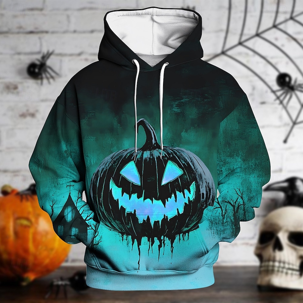 předvečer Všech svatých Dýně Kapuce Pullover předvečer Všech svatých 3D Přední kapsa Grafika Pro Pro páry Pánské Dámské Dospělé předvečer Všech svatých Karneval Plesová maškaráda 3D tisk Párty 2025 - $29.99 –P3