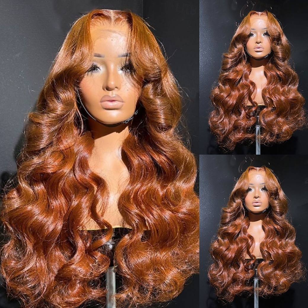 Cabelo Humano 13x4 Lace Front Peruca Parte livre Cabelo Brasileiro Ondulação Larga Curva solta Marrom Peruca 130% 150% Densidade do Cabelo Suave Sem cola Pré-depenado Para Feminino Longo Perucas de de 2025 por $296.19 –P2