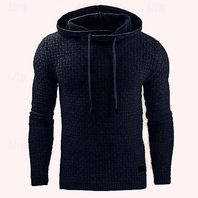 Pánské Kapuce Meruňková Černá Bílá Armádní zelená Rubínově červená Kapuce Bez vzoru Žakár Kapsy Rýhovaný S texturou Sporty a outdoor Denní Dovolená Polyester Šik ven Základní Na běžné nošení Jaro 2025 - $14.49 –P13