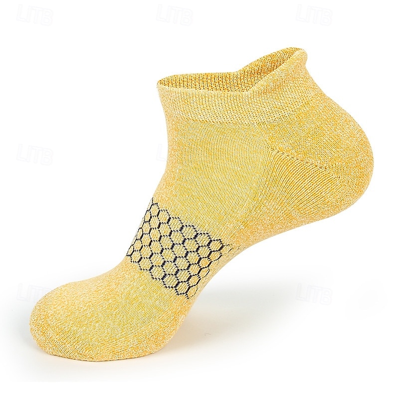 Hombre 5 pares Paquetes múltiples Calcetín Calcetines hasta el Tibio Calcetines Cortos Calcetines informales Amarillo Rojo Color Plano Deporte Diario Vacaciones Básico Medio Primavera Otoño Moda 2025 - $14.49 –P3